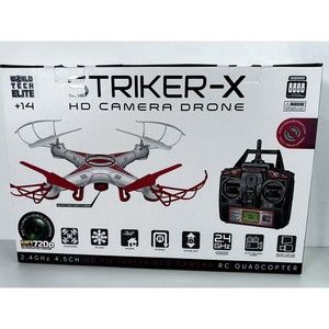 Striker-x Spy Drone with Camera World Tech Toys Ages 14+ 3D Flight Autopilot